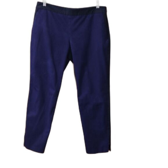 Eileen Fisher Women's Skinny Pants in Black and Navy Pull On Organic Cotton Med - Picture 1 of 10